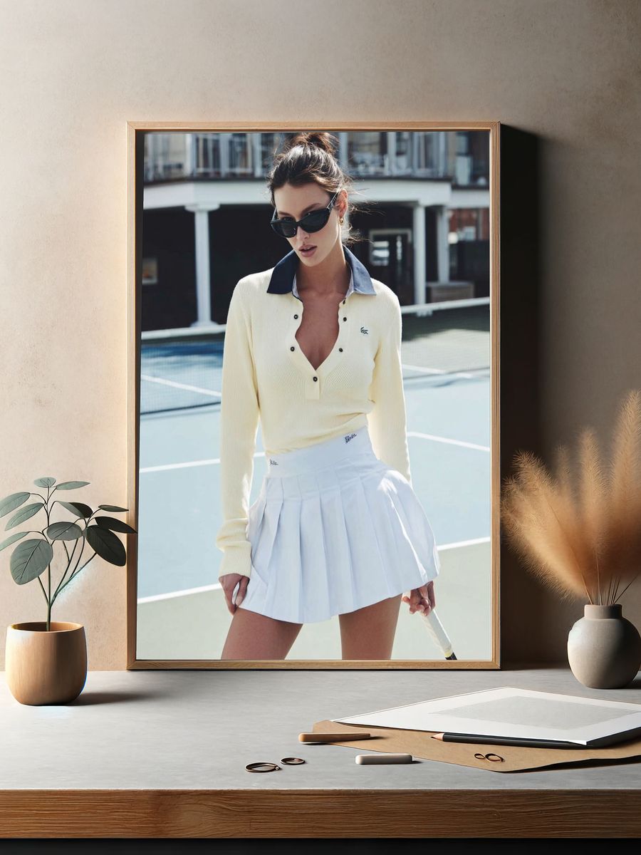 Fashion Model Tennis Court Poster. — room view 2
