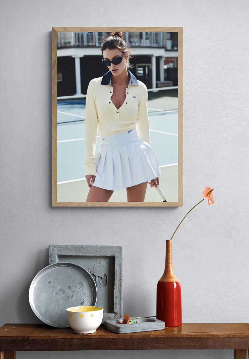 Fashion Model Tennis Court Poster. — room view 3