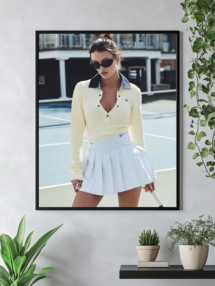 Fashion Model Tennis Court Poster. — room view 4
