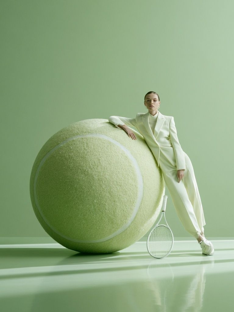 Tennis Fashion Portrait Poster. poster detail