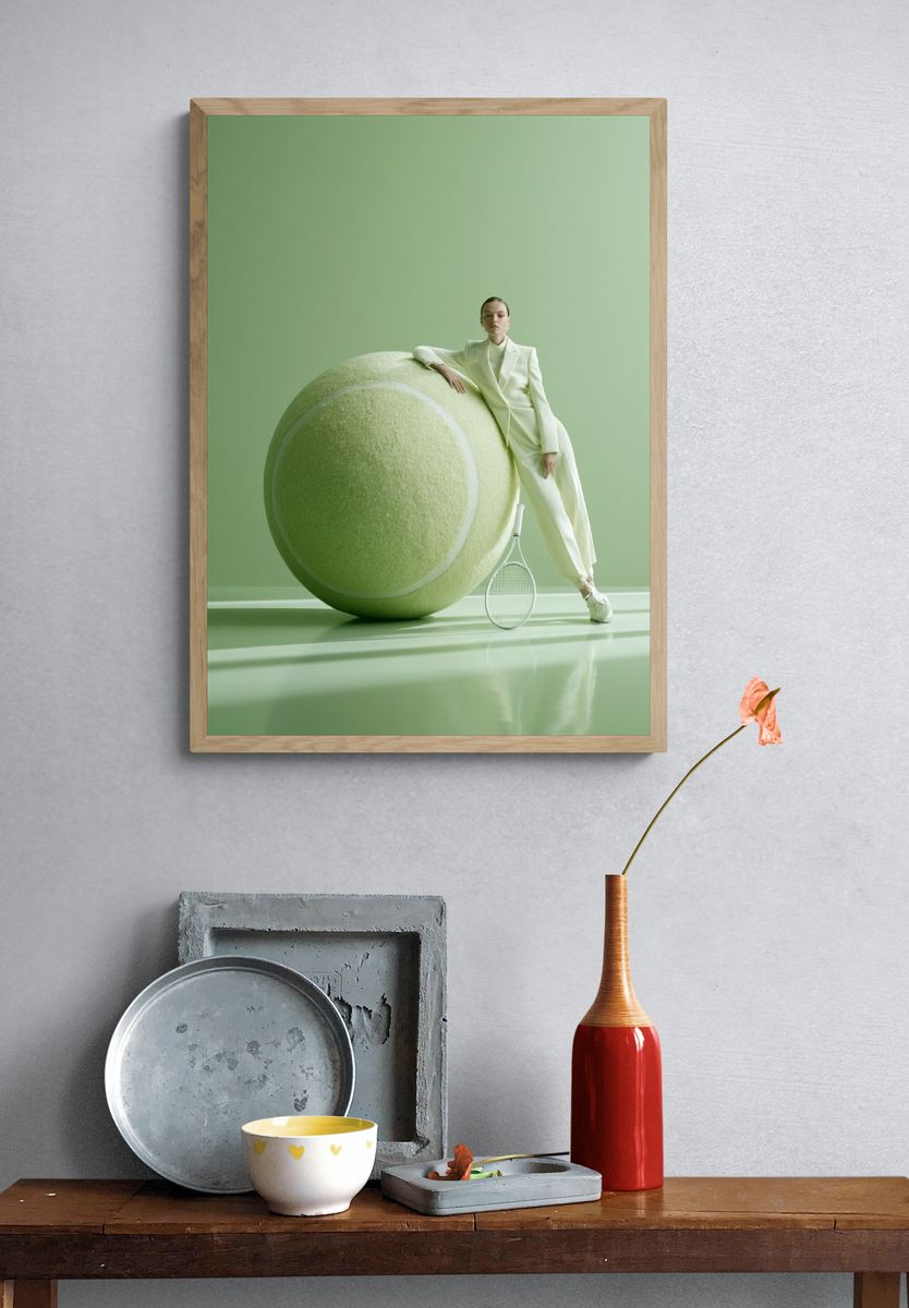 Tennis Fashion Portrait Poster. — room view 3