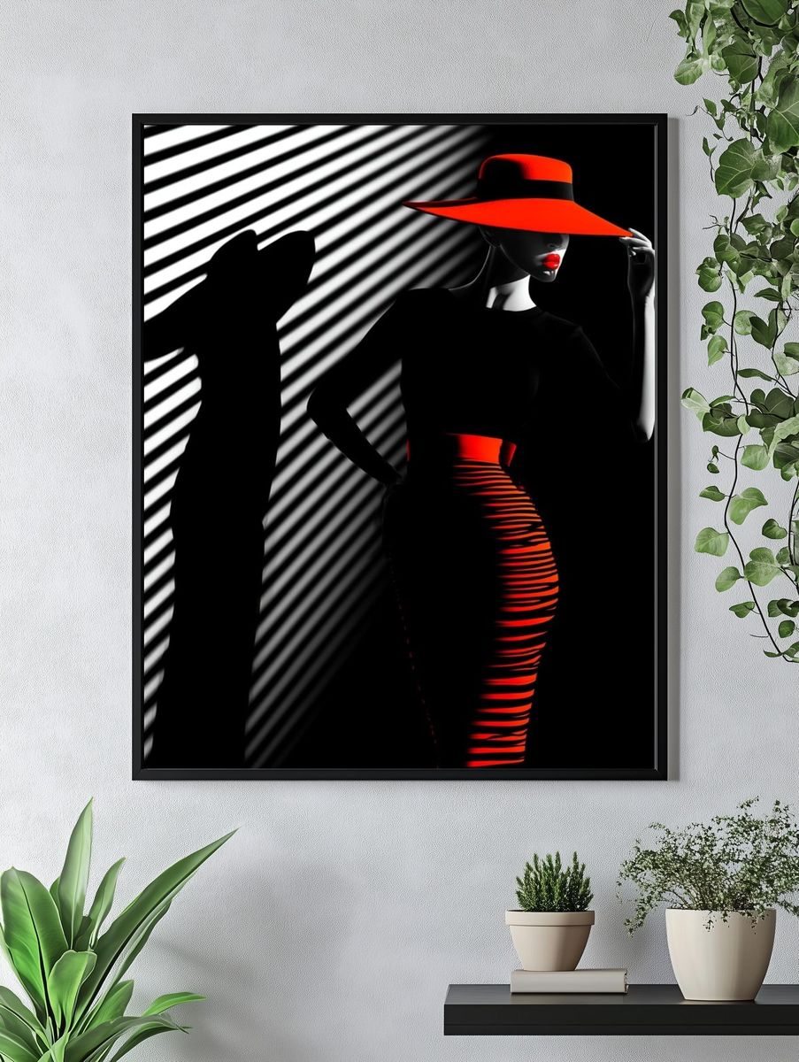 Red Hat Fashion Poster. — room view 4