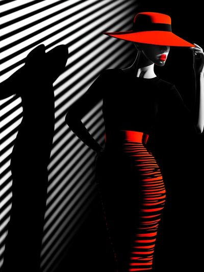 Red Hat Fashion Poster. poster