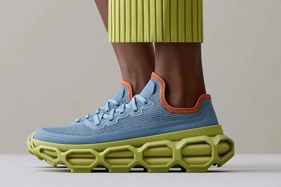 Colorblock Sneaker Fashion Poster.