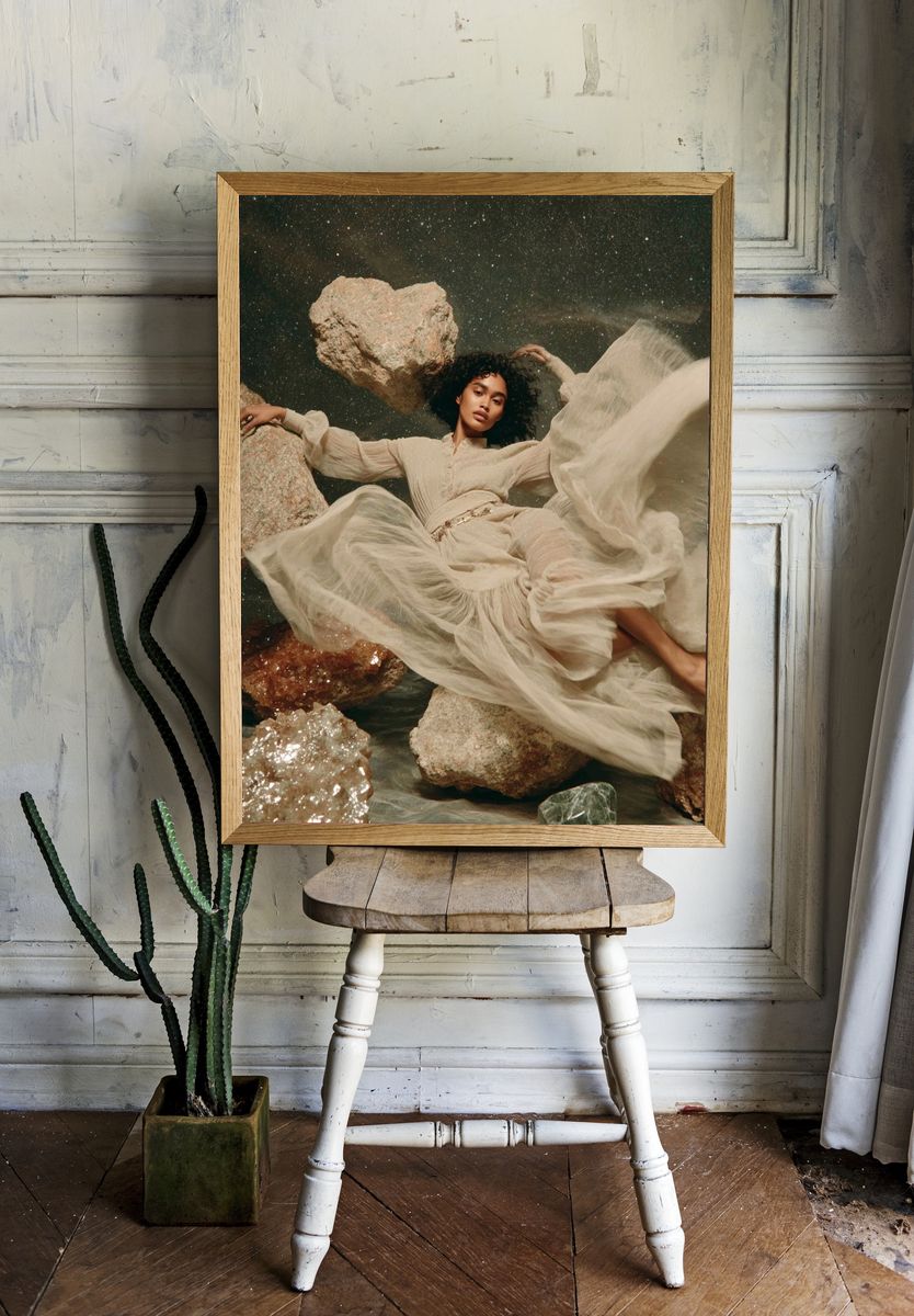 Celestial Fashion Portrait Print. — room view 1