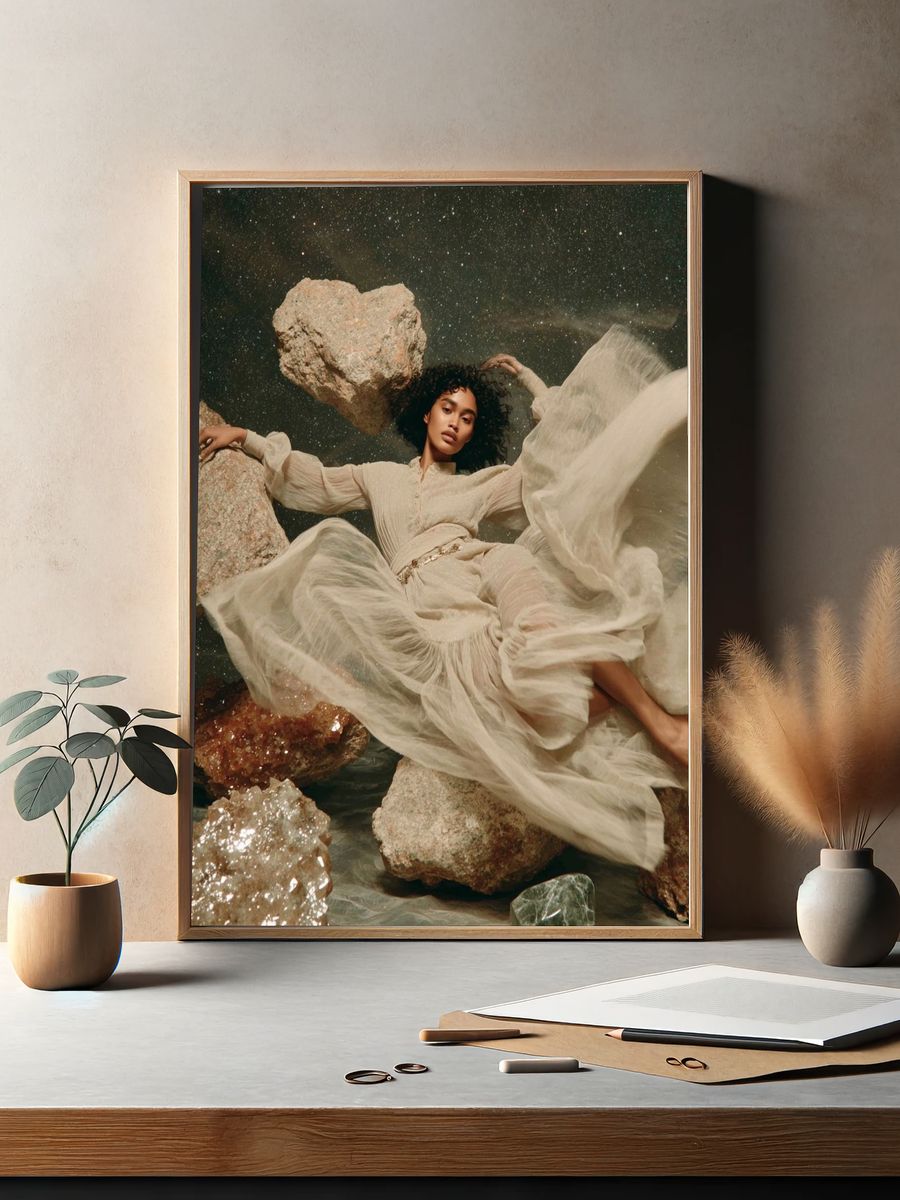 Celestial Fashion Portrait Print. — room view 2
