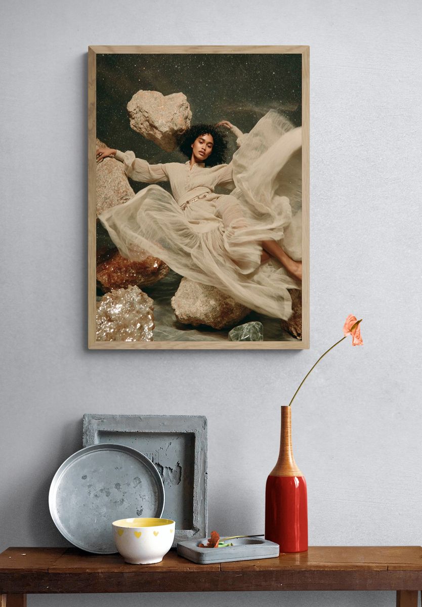 Celestial Fashion Portrait Print. — room view 3