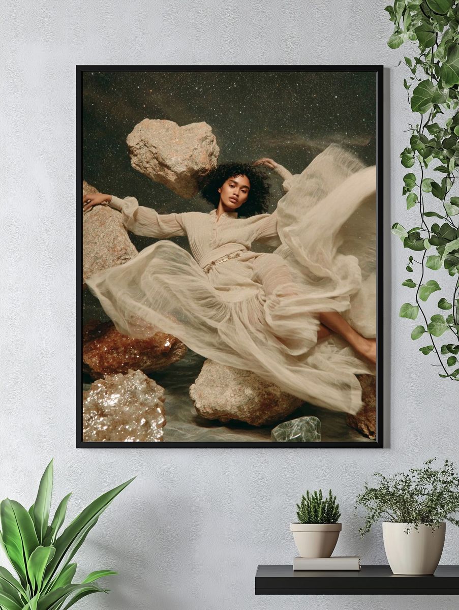 Celestial Fashion Portrait Print. — room view 4