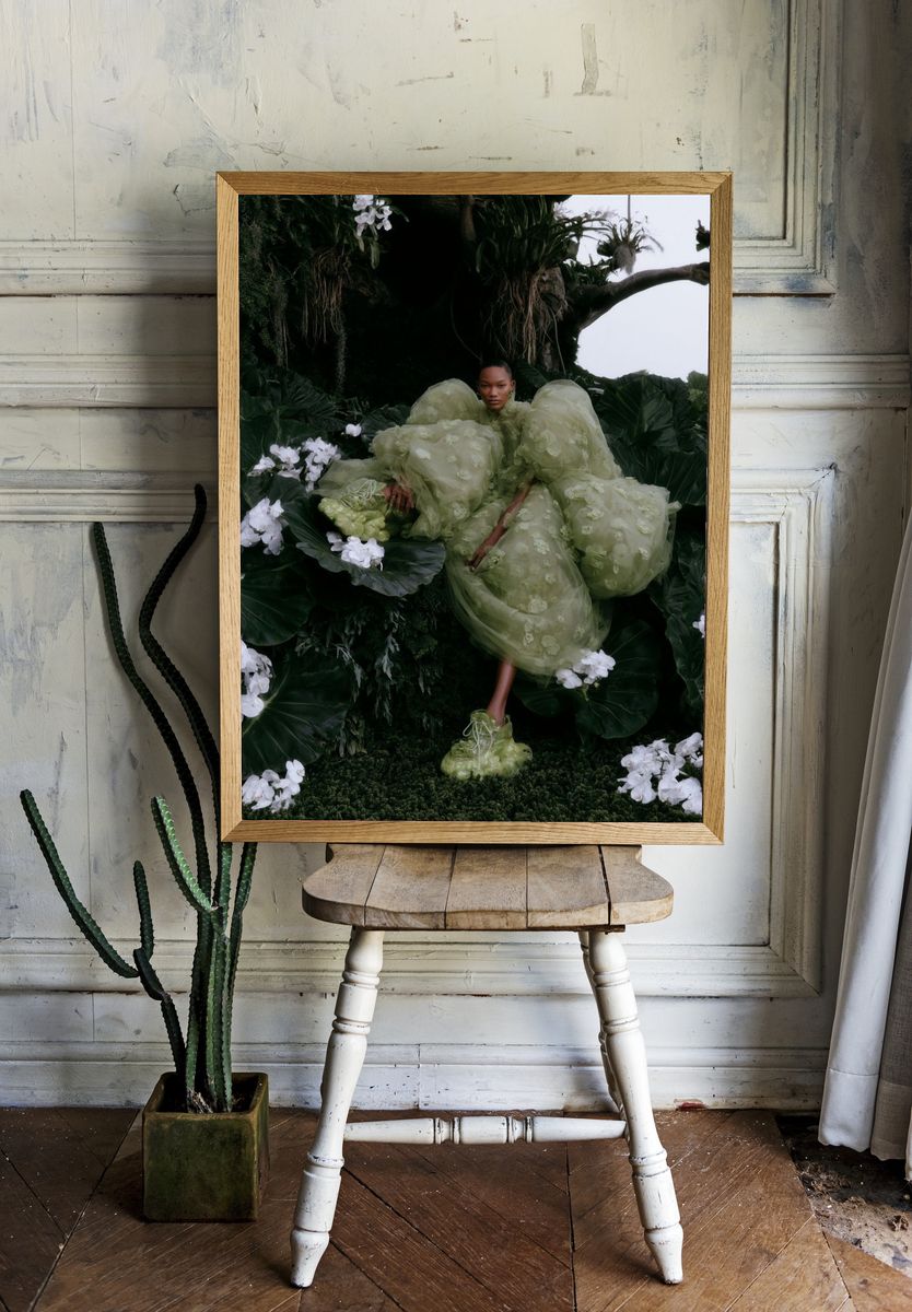 Botanical Couture Fashion Poster. — room view 1