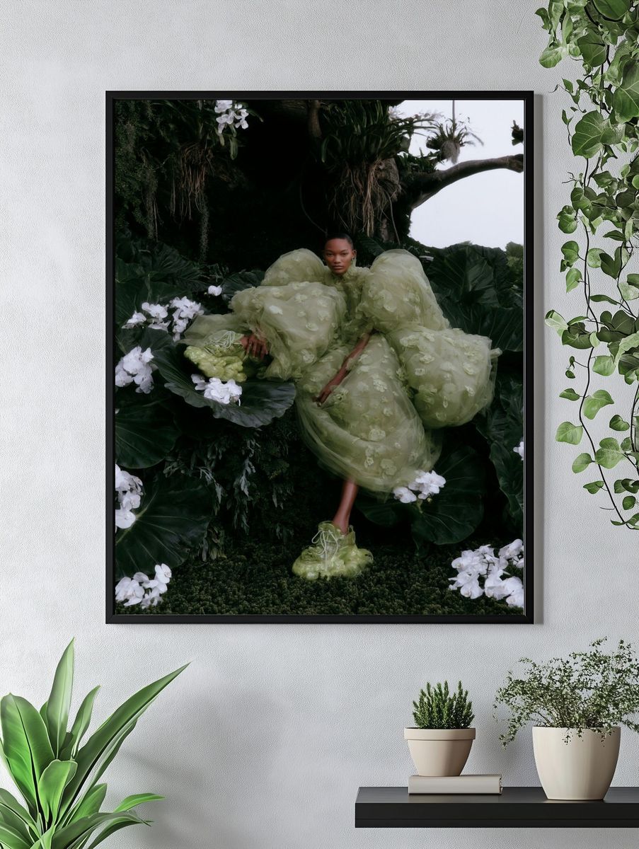 Botanical Couture Fashion Poster. — room view 4