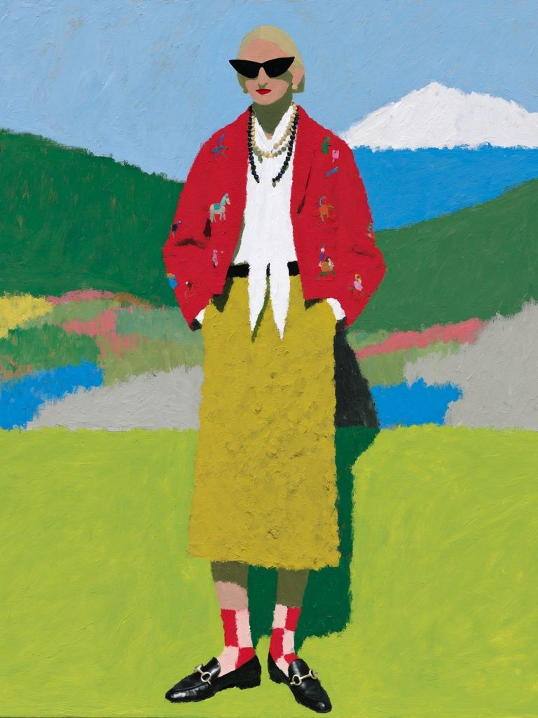 Fashion Figure Landscape Poster. poster — fashion art
