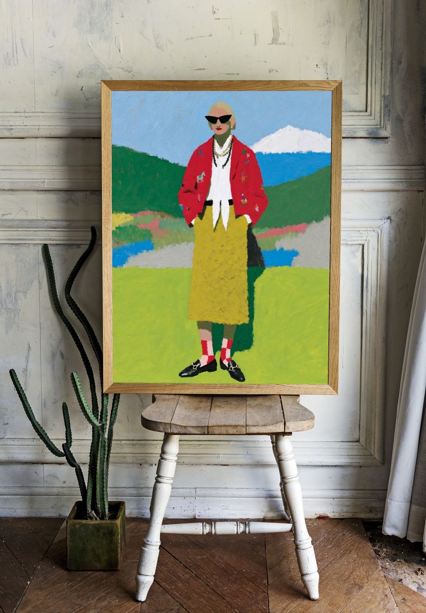Fashion Figure Landscape Poster. room preview