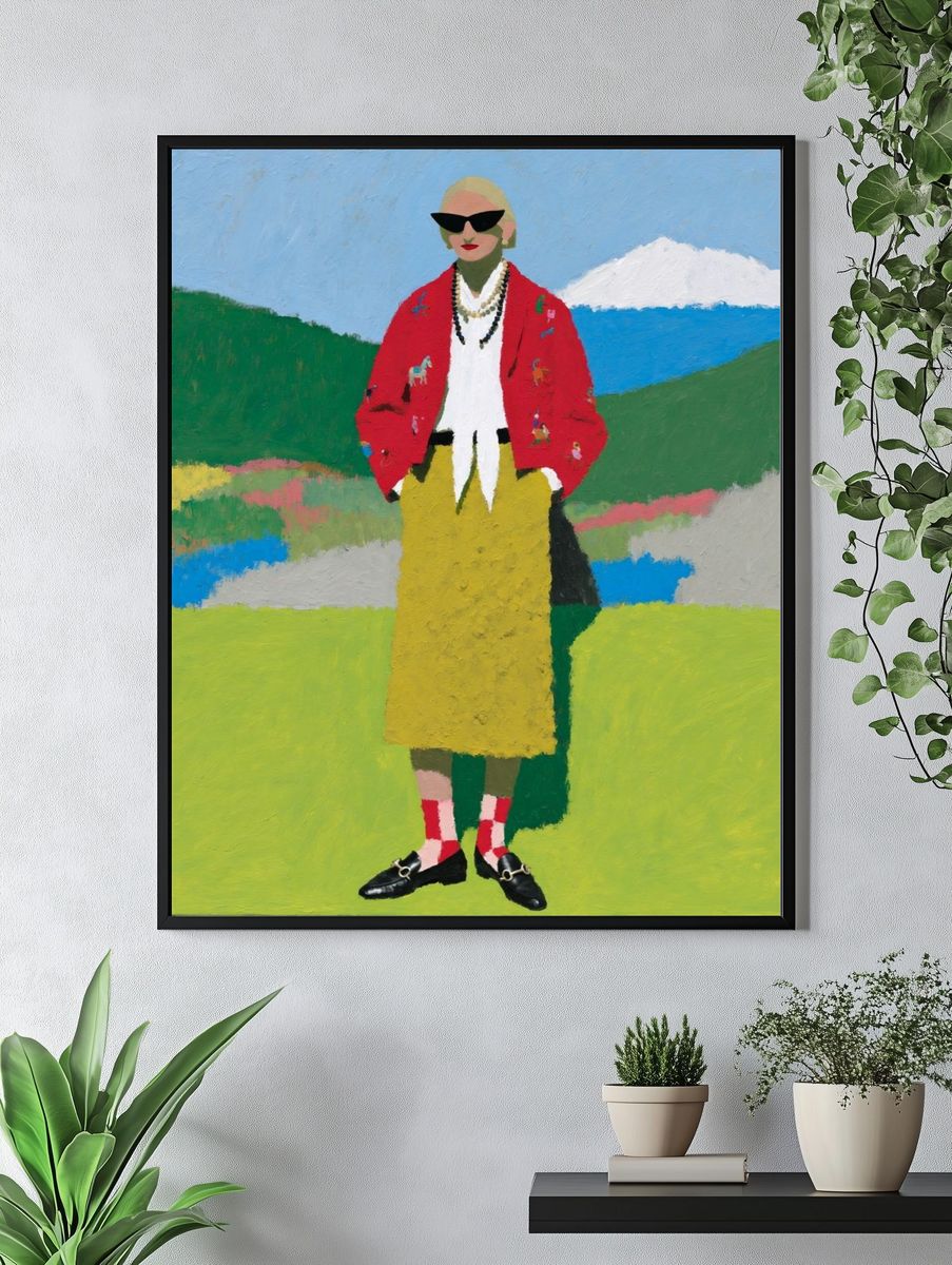 Fashion Figure Landscape Poster. — room view 4