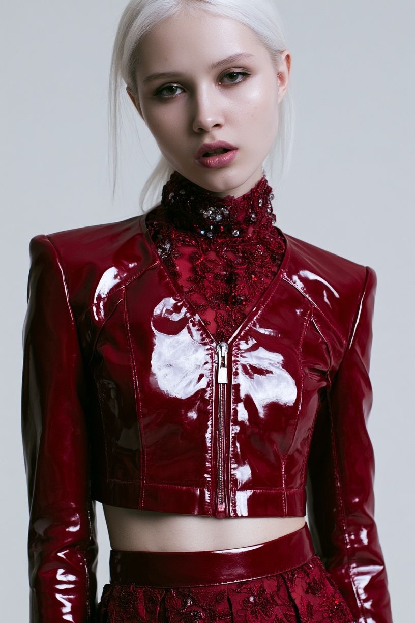 Avant-Garde Fashion Portrait Poster. poster detail