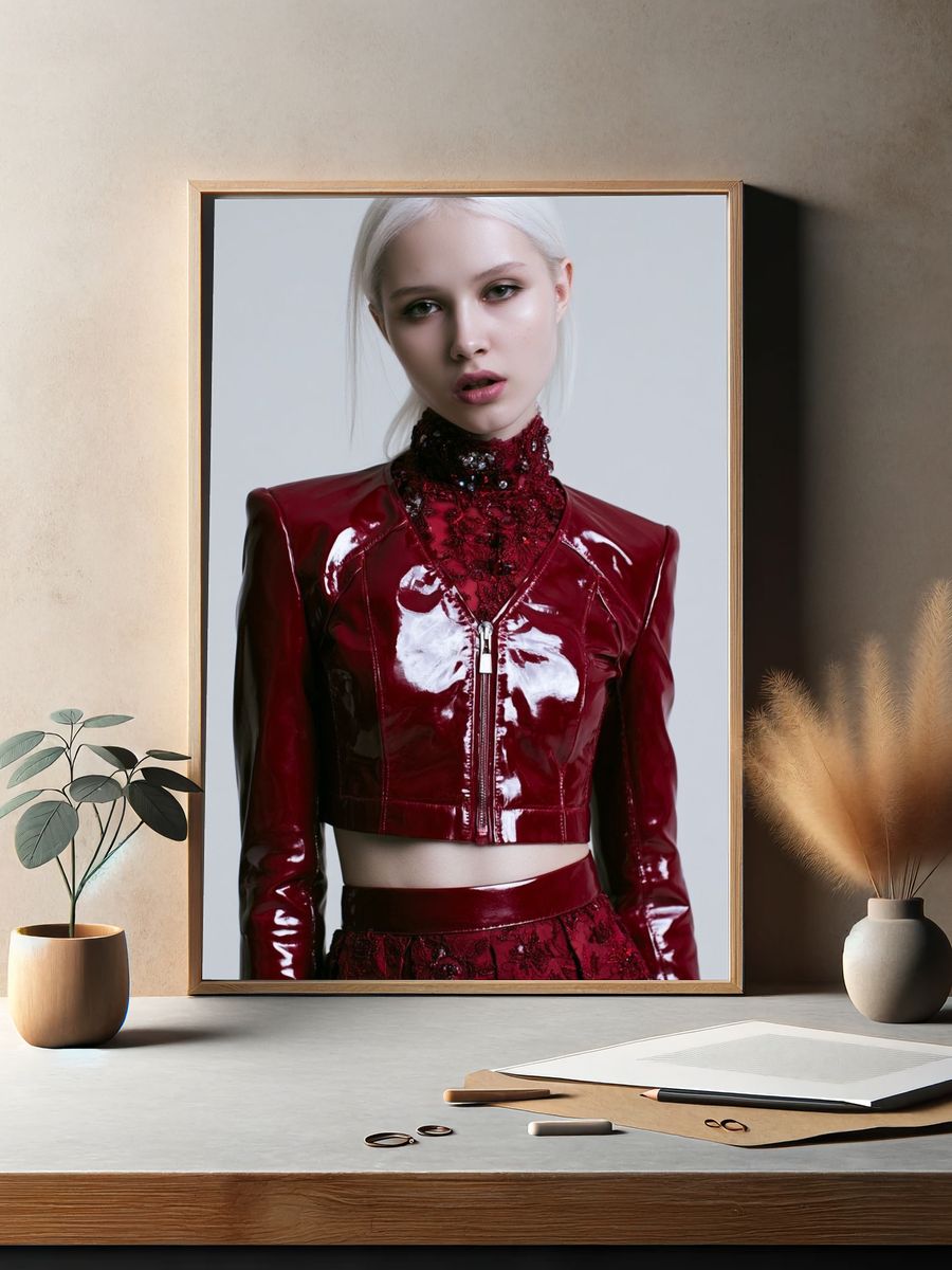 Avant-Garde Fashion Portrait Poster. — room view 2