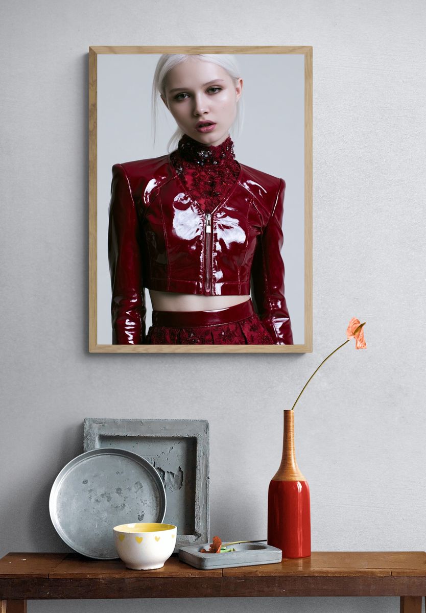Avant-Garde Fashion Portrait Poster. — room view 3