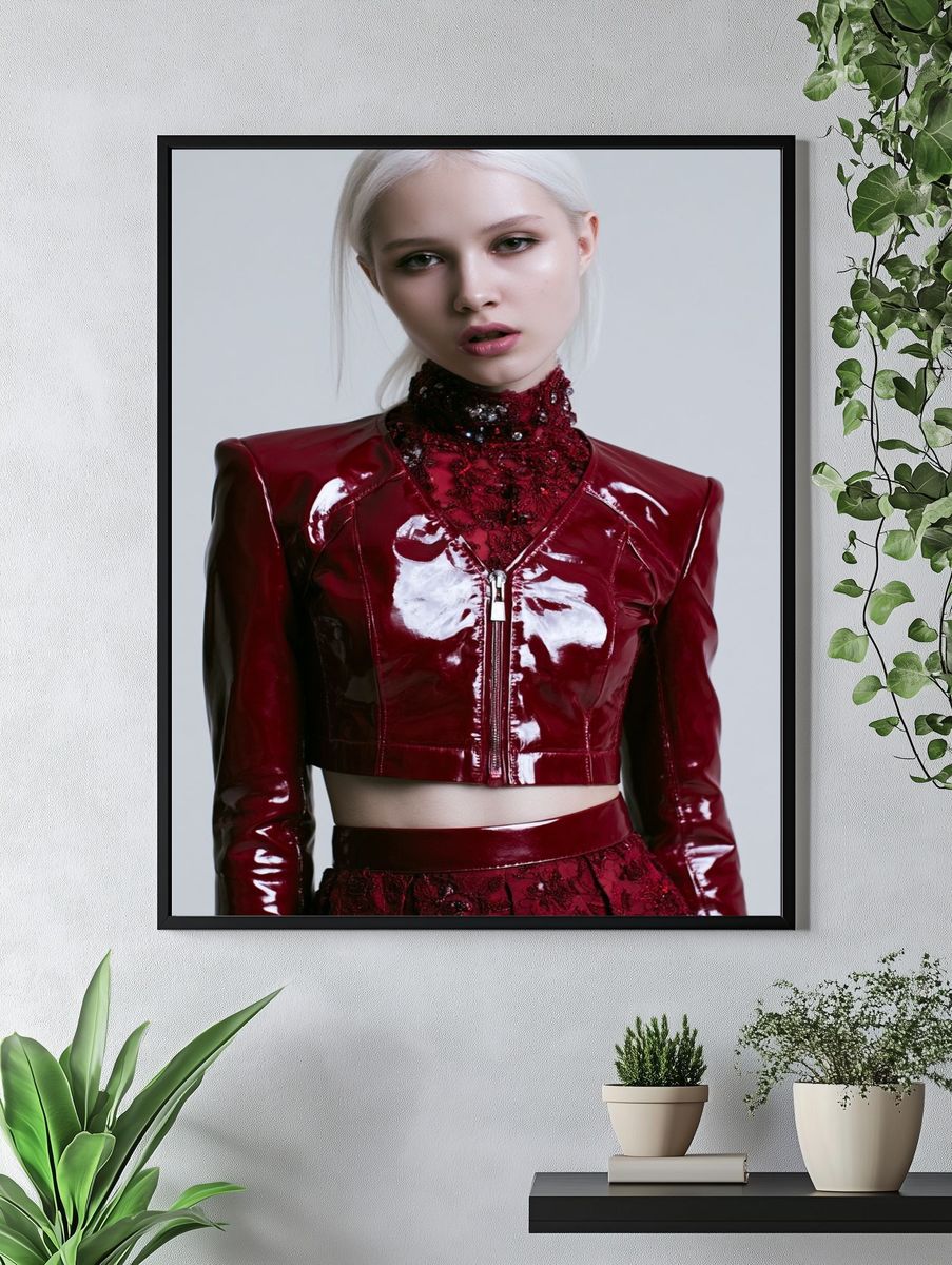 Avant-Garde Fashion Portrait Poster. — room view 4