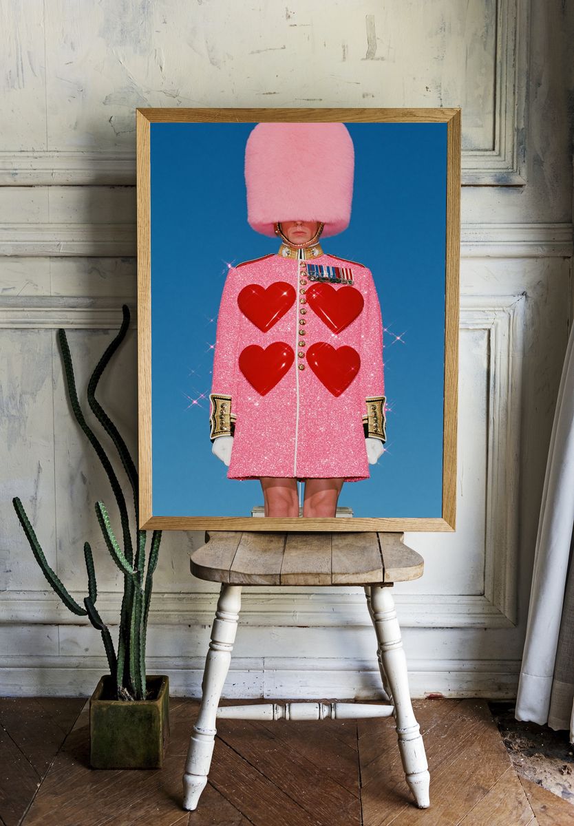 Pink Guard Fashion Poster. — room view 1