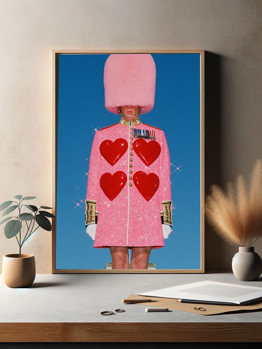 Pink Guard Fashion Poster. — room view 2