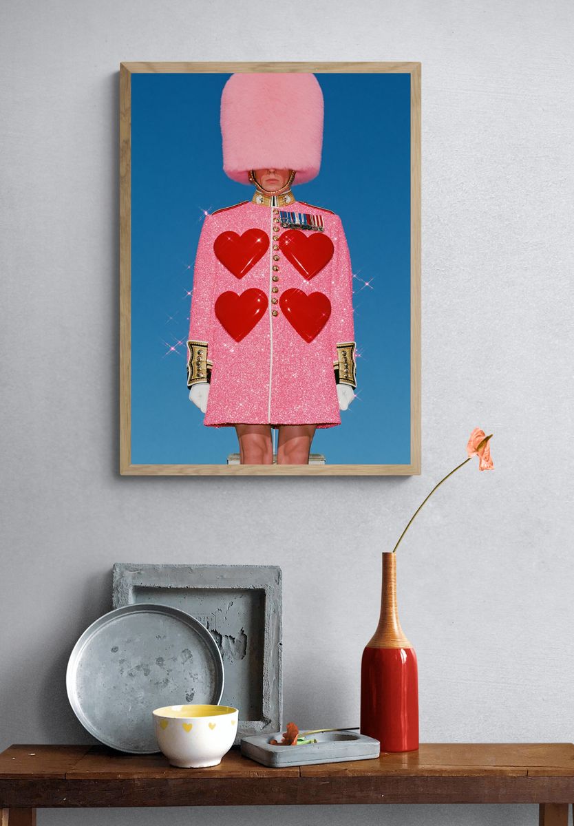 Pink Guard Fashion Poster. — room view 3