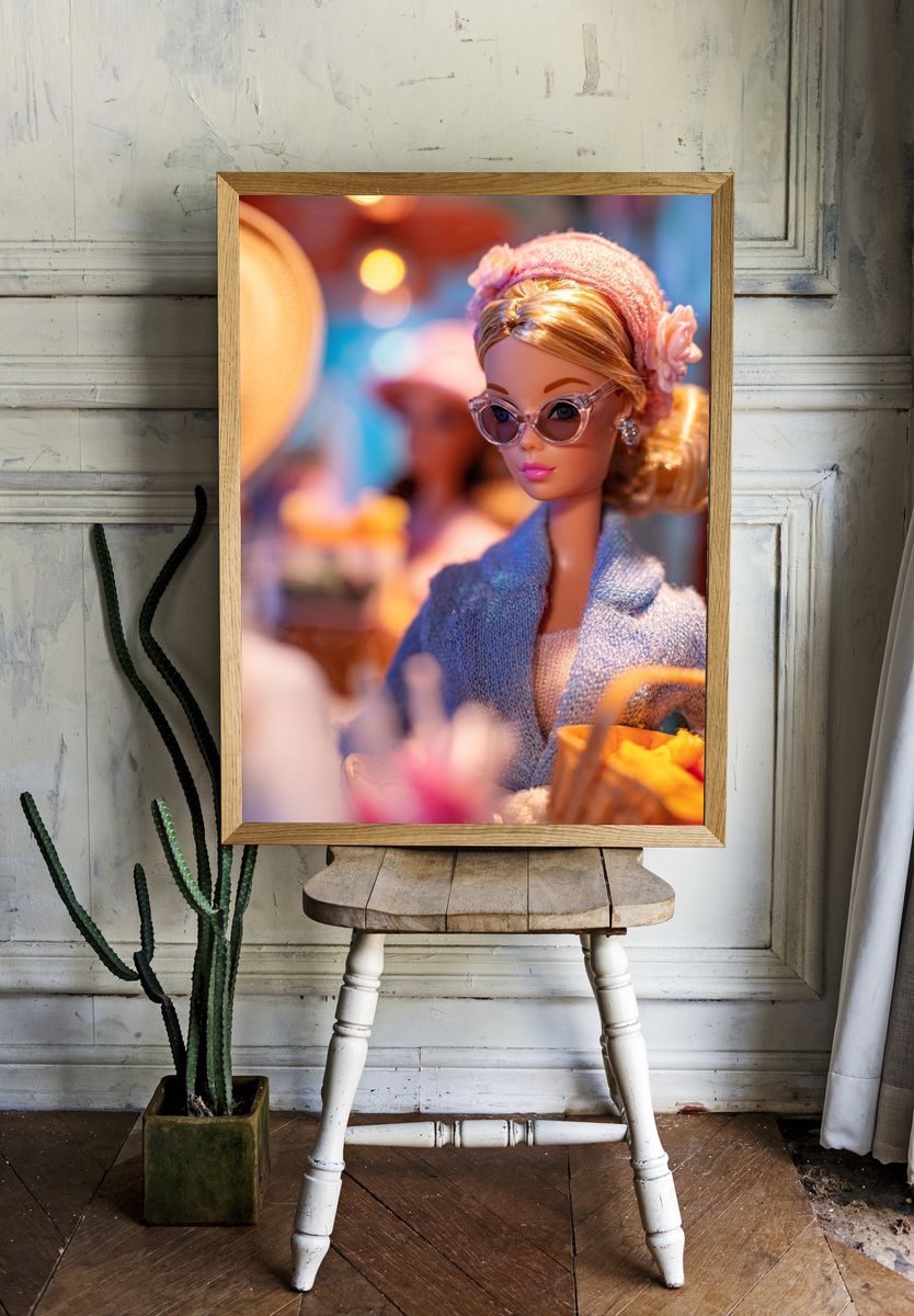 Fashion Doll Portrait Poster. — room view 1