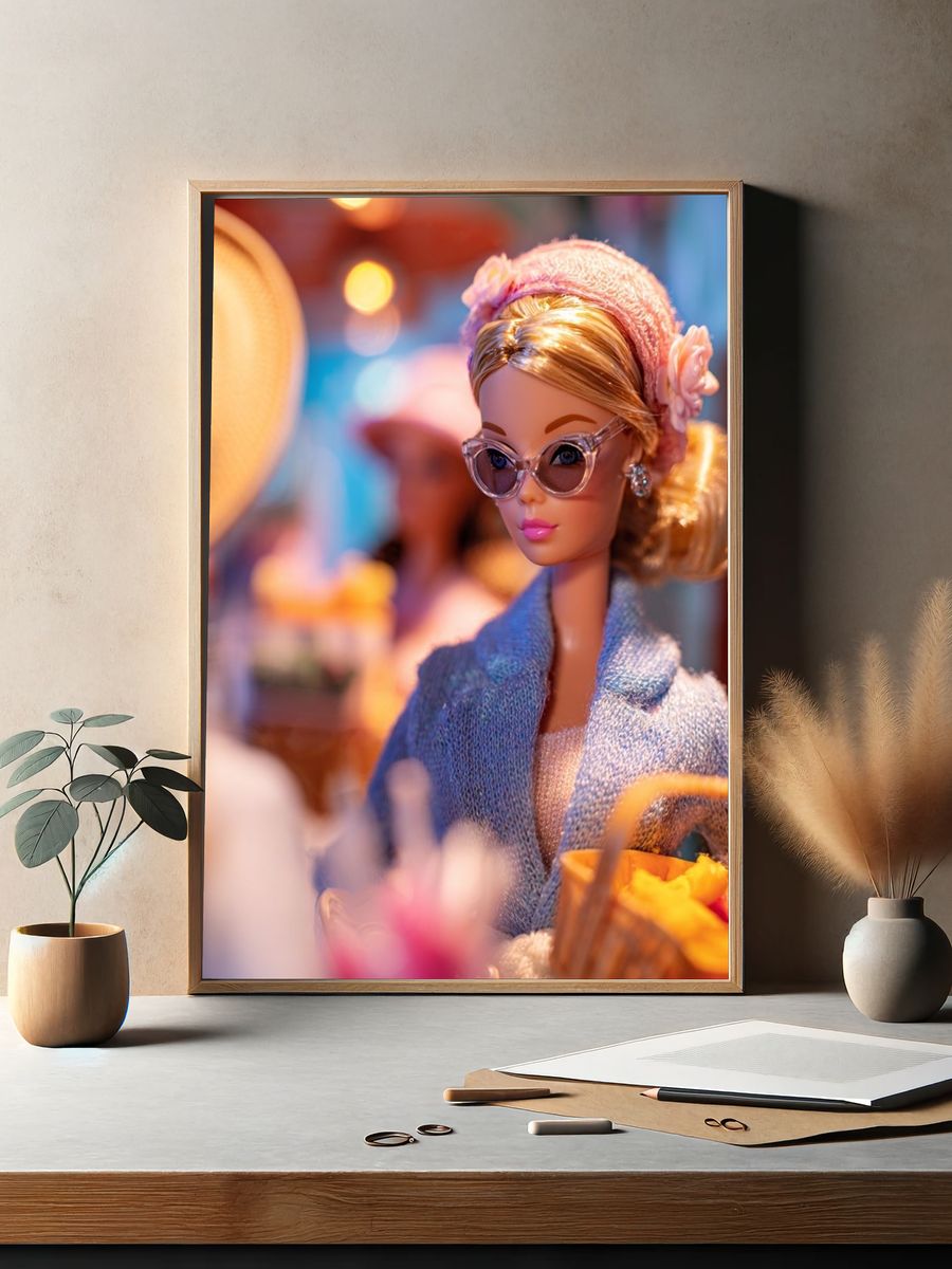 Fashion Doll Portrait Poster. — room view 2