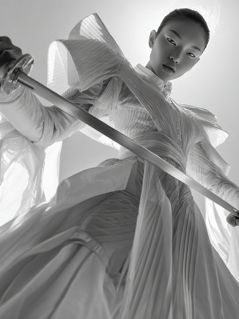 Fashion Sword Portrait Print. poster detail