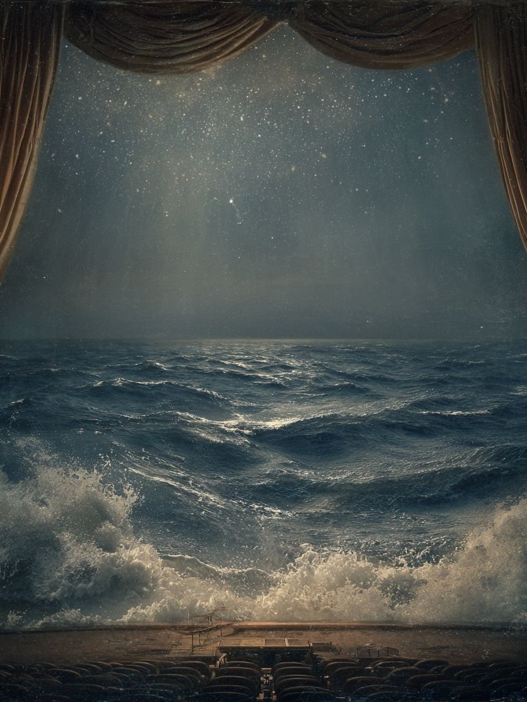 Ocean Stage Surrealism Print. poster detail