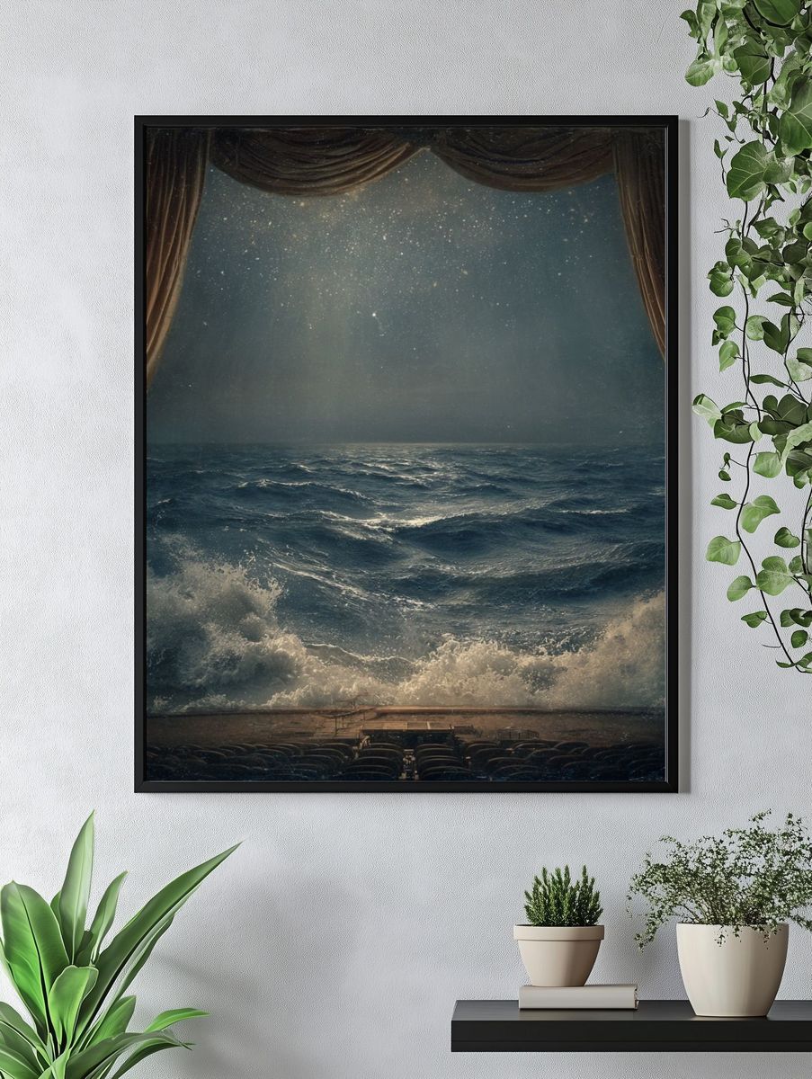Ocean Stage Surrealism Print. — room view 4