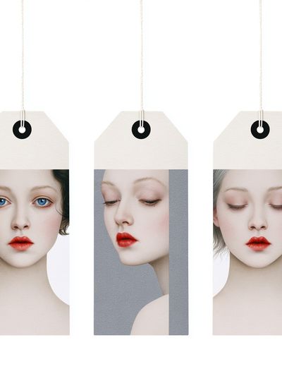 Minimalist Fashion Portrait Tags Poster.