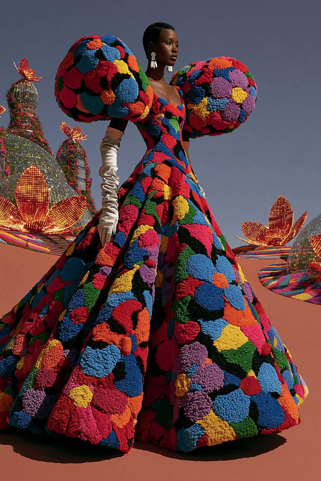 Avant-Garde Fashion Portrait Print. poster — fashion art