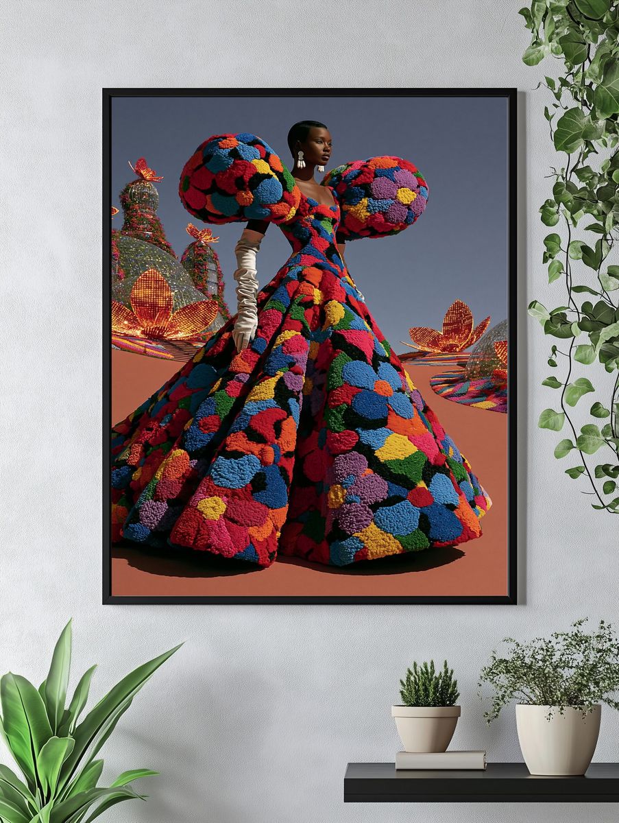 Avant-Garde Fashion Portrait Print. — room view 4