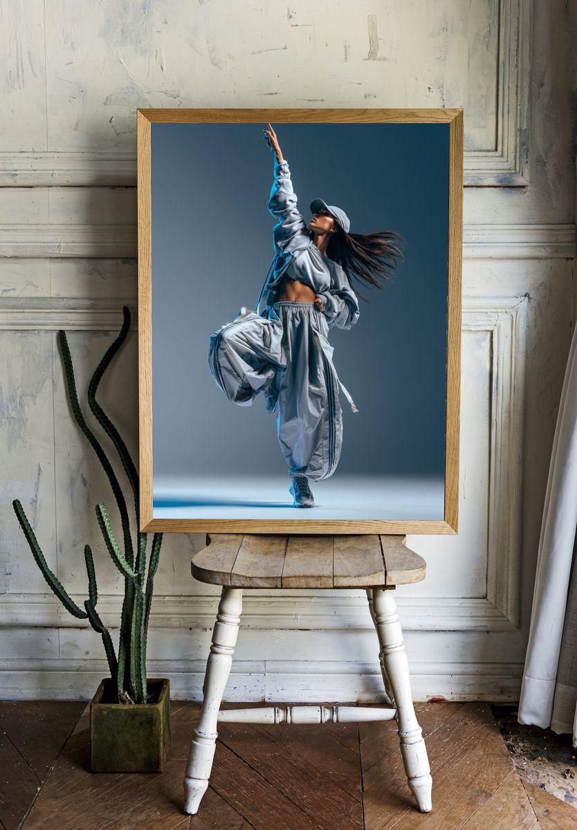 Dynamic Dancer Fashion Poster. room preview