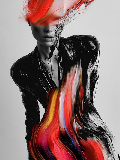 Abstract Fashion Figure Poster. poster