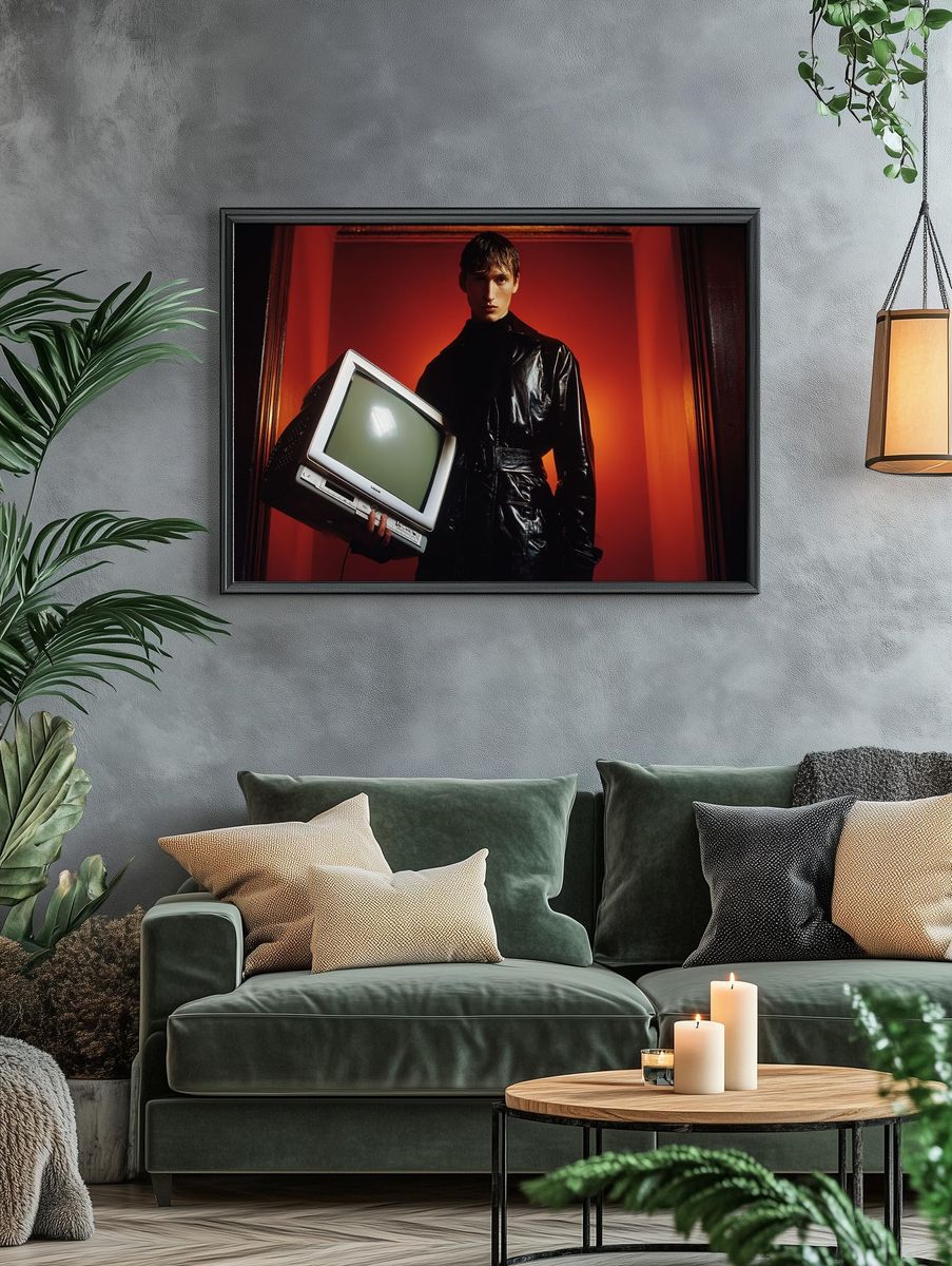 Red Fashion Portrait Poster. — room view 4