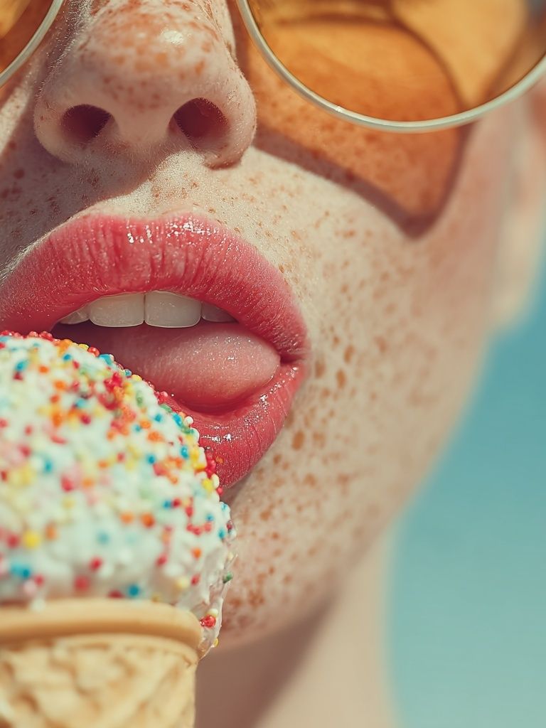 Ice Cream Delight — Fashion Print. poster detail