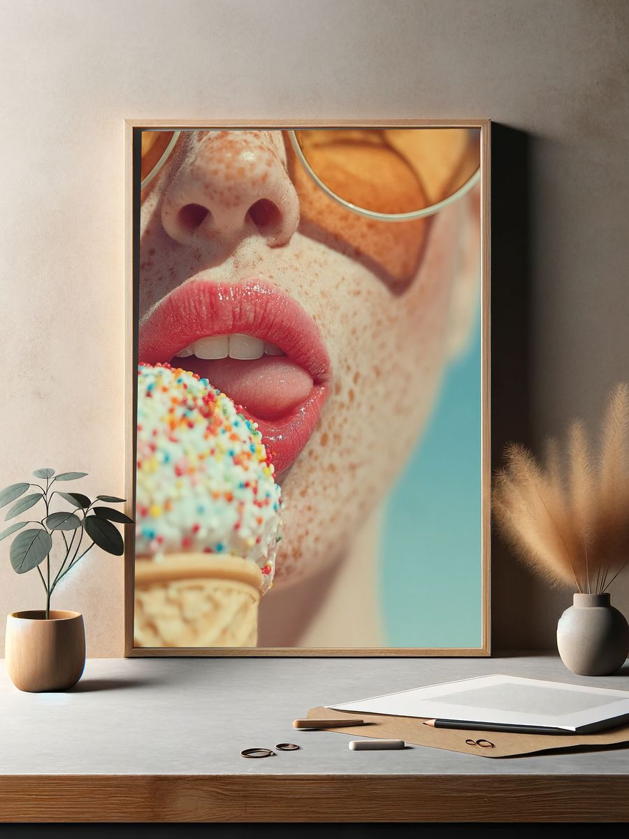 Ice Cream Delight — Fashion Print. — room view 2