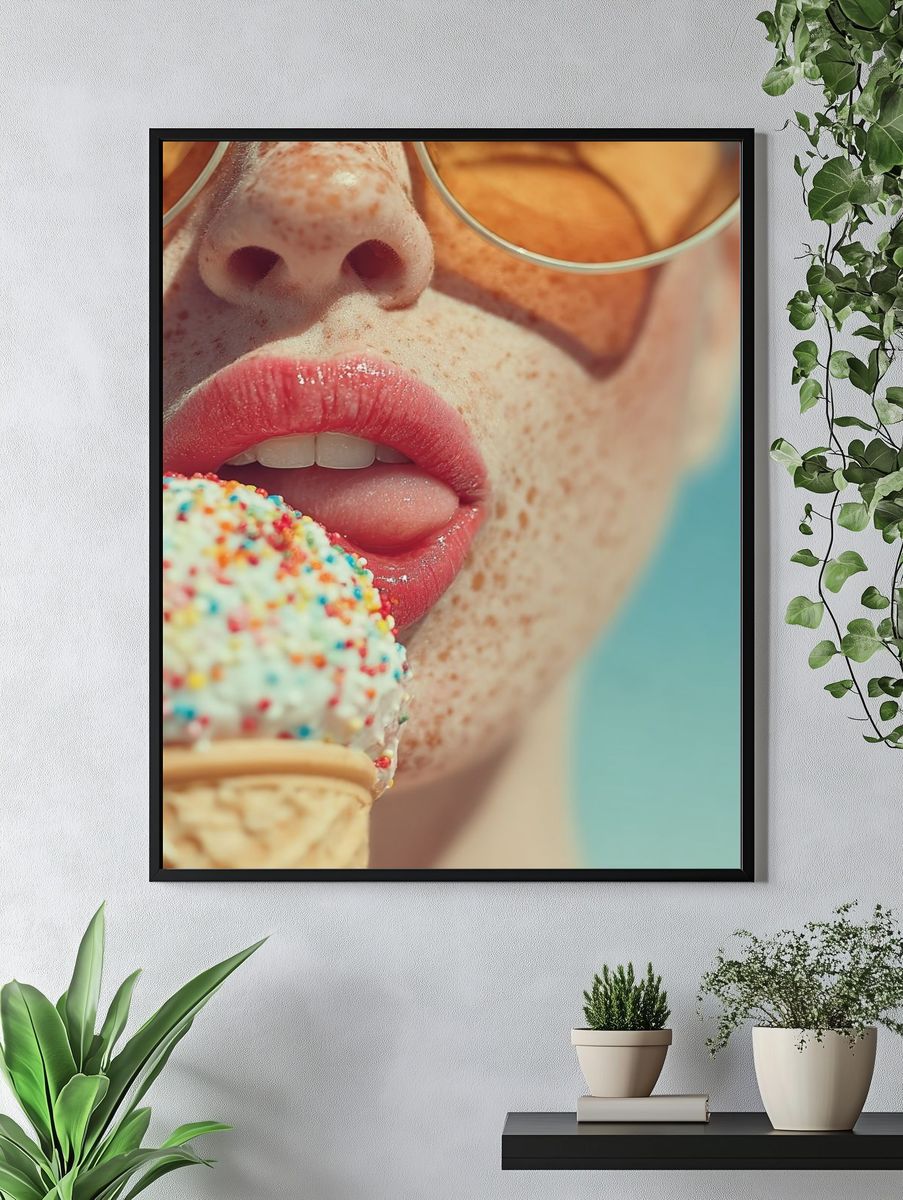 Ice Cream Delight — Fashion Print. — room view 4