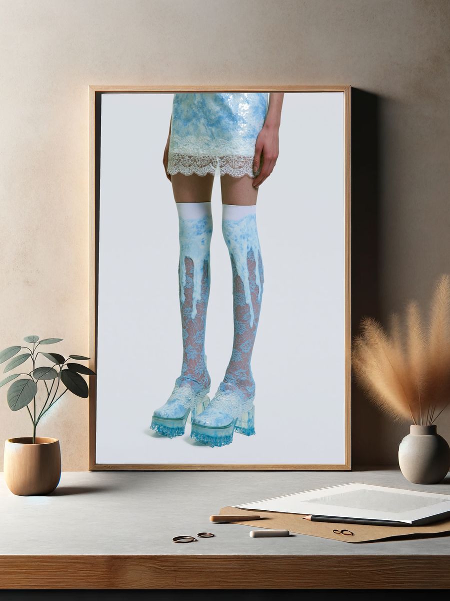Avant-Garde Fashion Legs Poster. — room view 2
