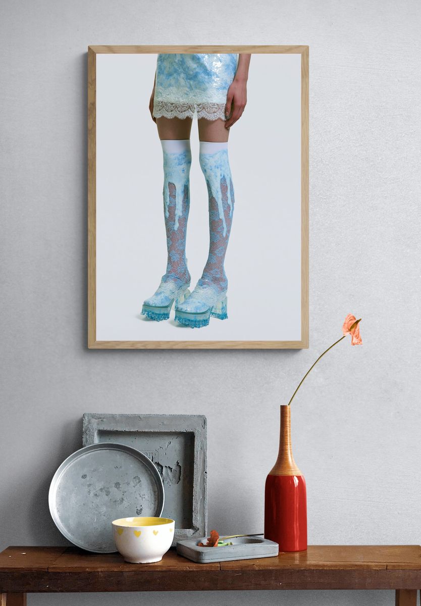 Avant-Garde Fashion Legs Poster. — room view 3