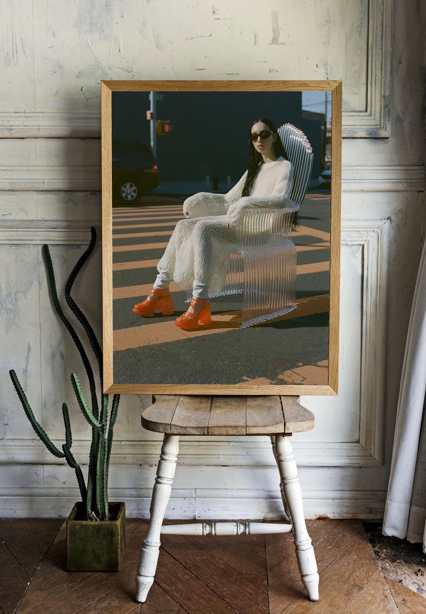Avant-Garde Fashion Portrait Poster. — room view 1