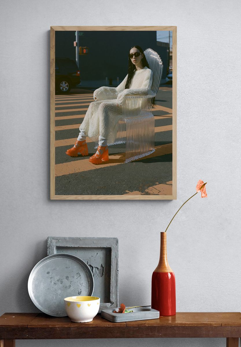 Avant-Garde Fashion Portrait Poster. — room view 3