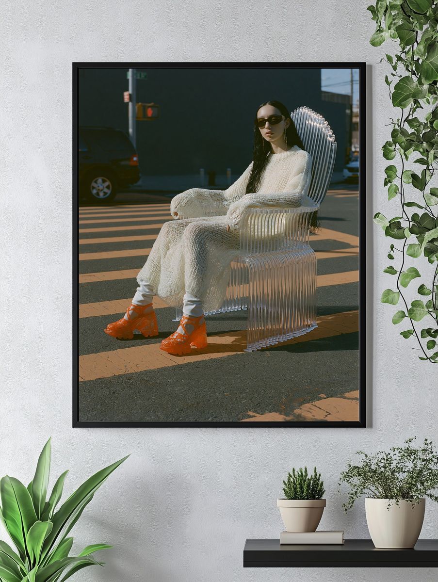 Avant-Garde Fashion Portrait Poster. — room view 4
