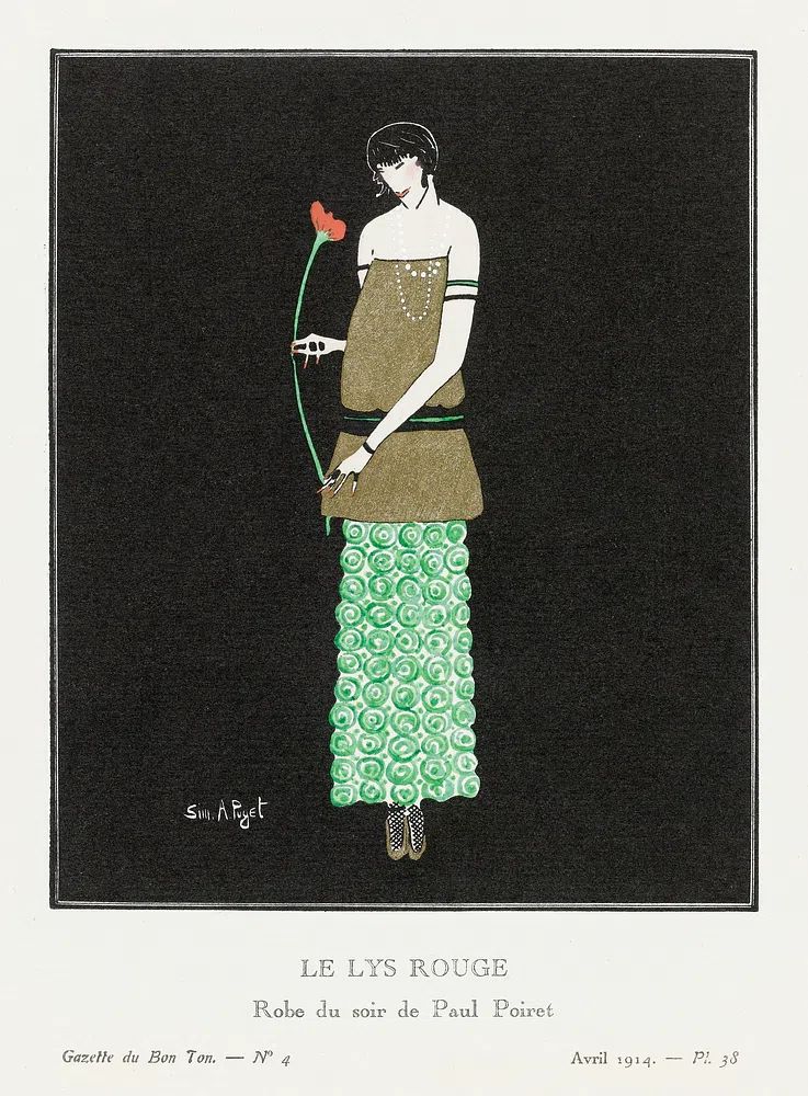 Le Lys Rouge Fashion Poster. poster — fashion art