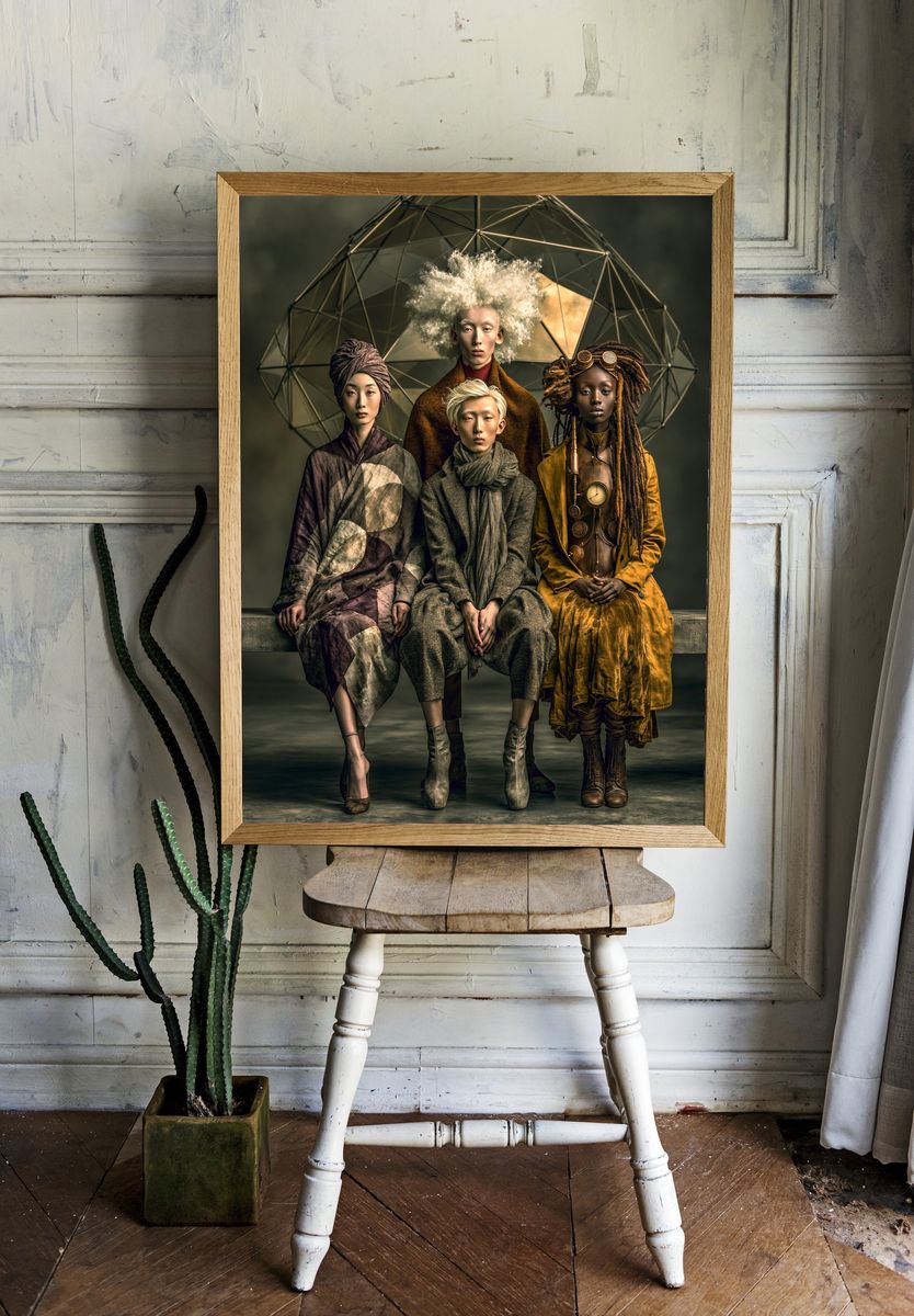 Avant-Garde Portrait Fashion Poster. — room view 1