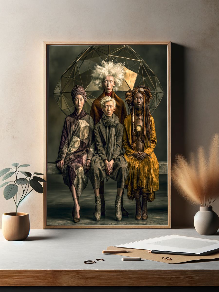 Avant-Garde Portrait Fashion Poster. — room view 2