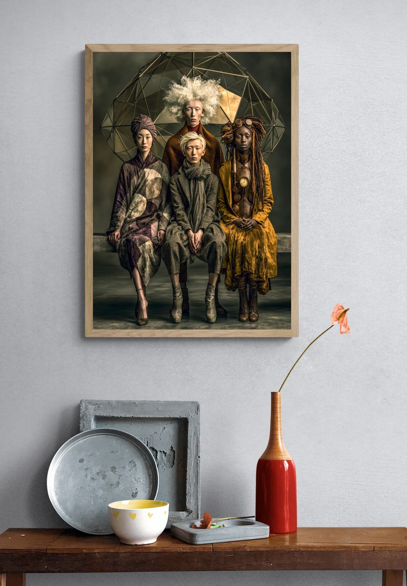 Avant-Garde Portrait Fashion Poster. — room view 3