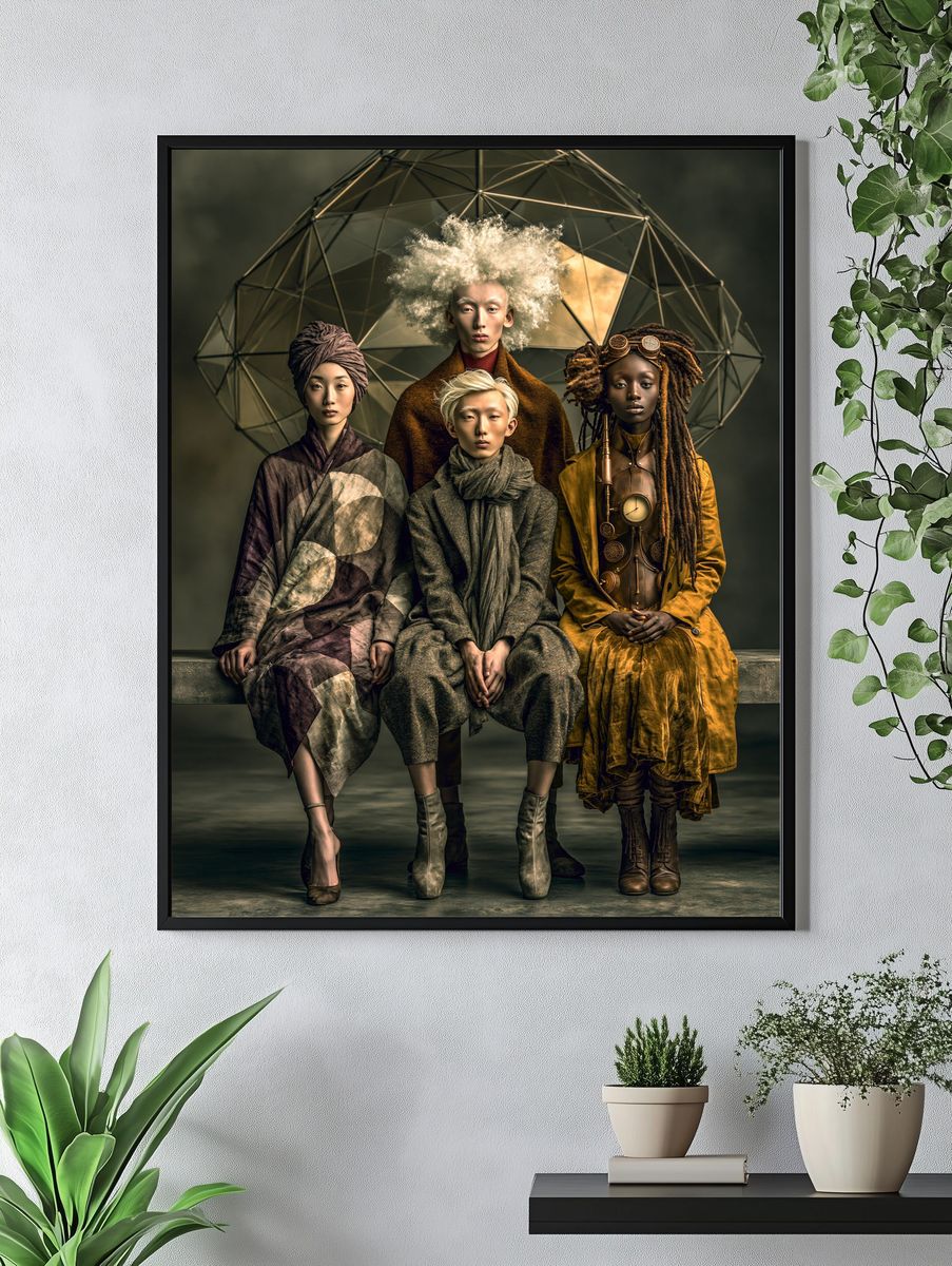 Avant-Garde Portrait Fashion Poster. — room view 4