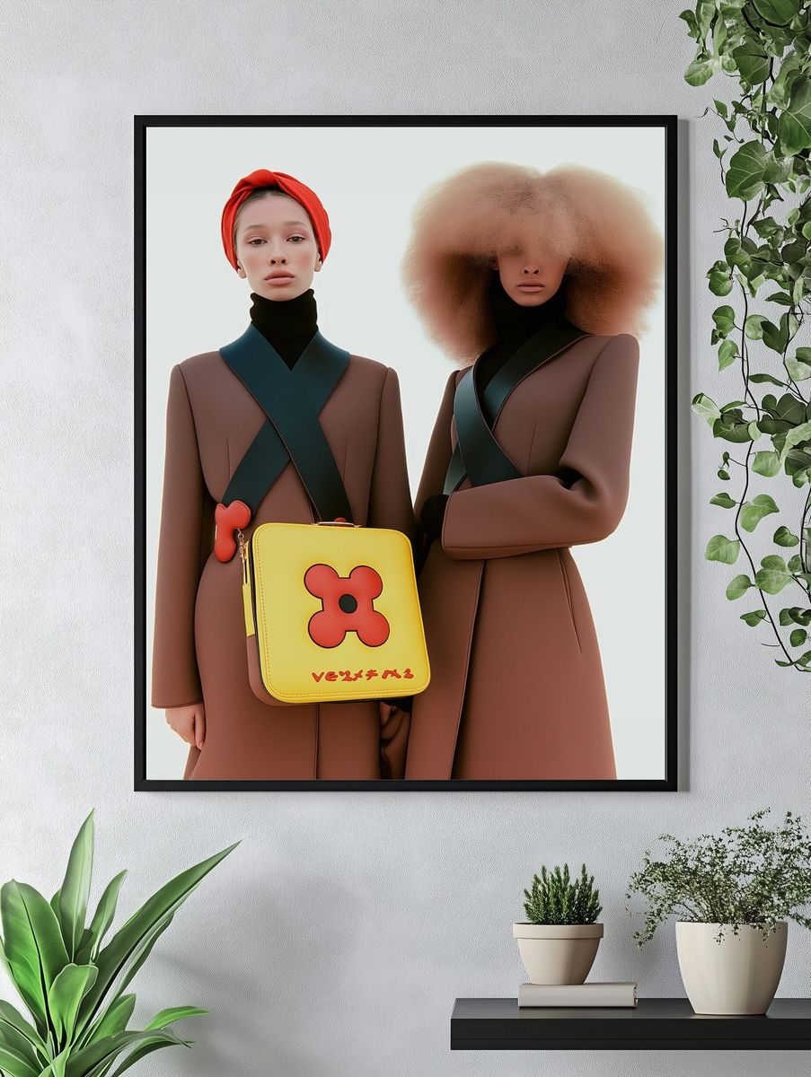 Avant-Garde Fashion Portrait Poster. — room view 4