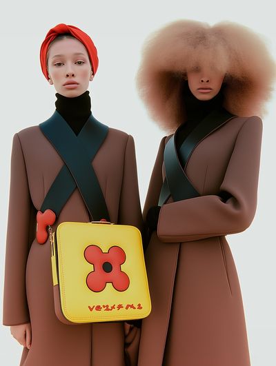 Avant-Garde Fashion Portrait Poster.